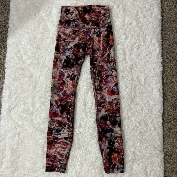 Lululemon Wunder Train High Rise Leggings in Urbantricity Size 2 - Picture 1 of 7